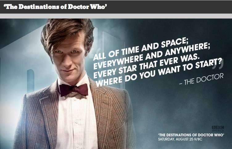 博士的目的地 The <span style='color:red'>Destinations</span> of Doctor Who