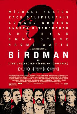 鸟人 Birdman or (The <span style='color:red'>Unexpected</span> Virtue of Ignorance)