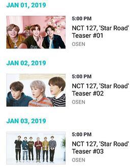 Star Road NCT 127 篇