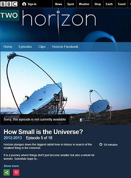 BBC 地平线: 宇宙何其小 Horizon: How Small Is the Universe?